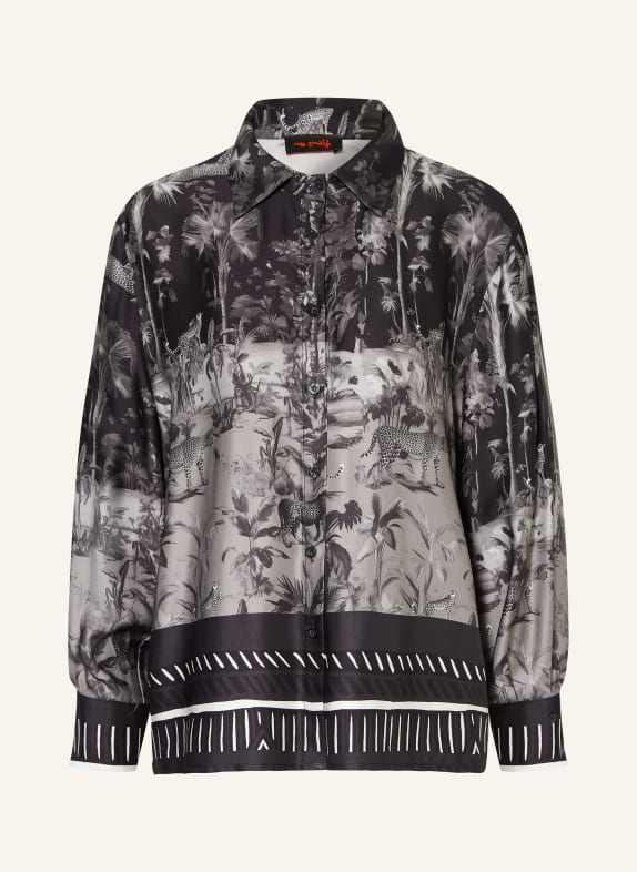 miss goodlife Satijnen overhemdblouse TAUPE / GRIJS / ZWART