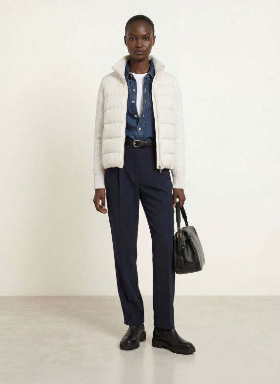 PARAJUMPERS Daunenjacke MOOONIE 2.0 im Materialmix CREME