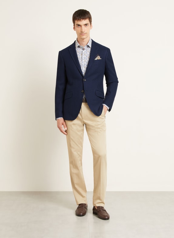 ETRO Slim fit colbert DONKERBLAUW