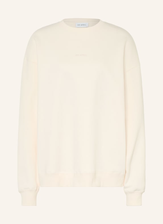 OH APRIL Sweatshirt OV ECRU / DARK BROWN