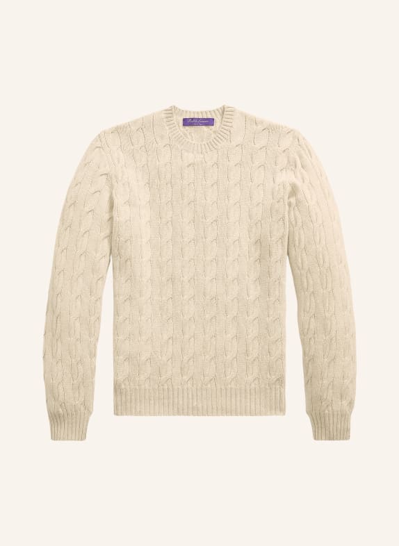 RALPH LAUREN PURPLE LABEL Pull en cachemire BEIGE