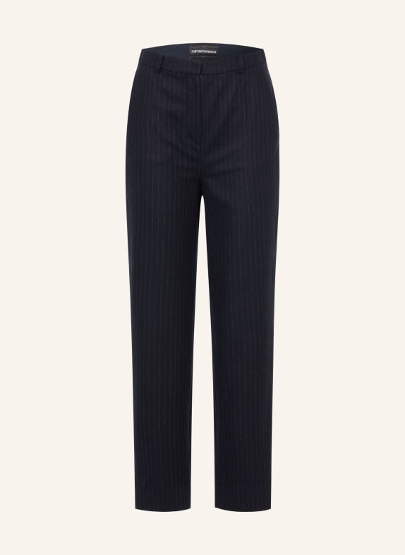 EMPORIO ARMANI Spodnie GRANATOWY / BIAŁY