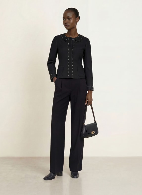 EMPORIO ARMANI Marlene-broek van jersey ZWART