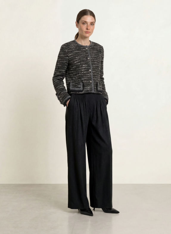 EMPORIO ARMANI Marlene-broek DONKERGRIJS