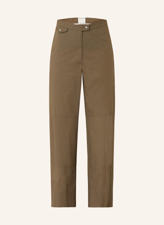 Calvin Klein Collection Spodnie GEMMA KHAKI