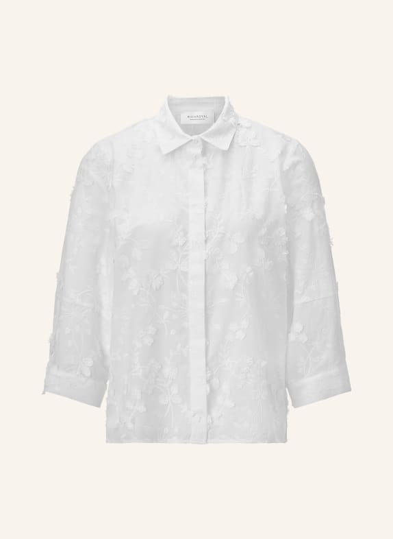 Rich & Royal Overhemdblouse met 3/4-mouwen WIT