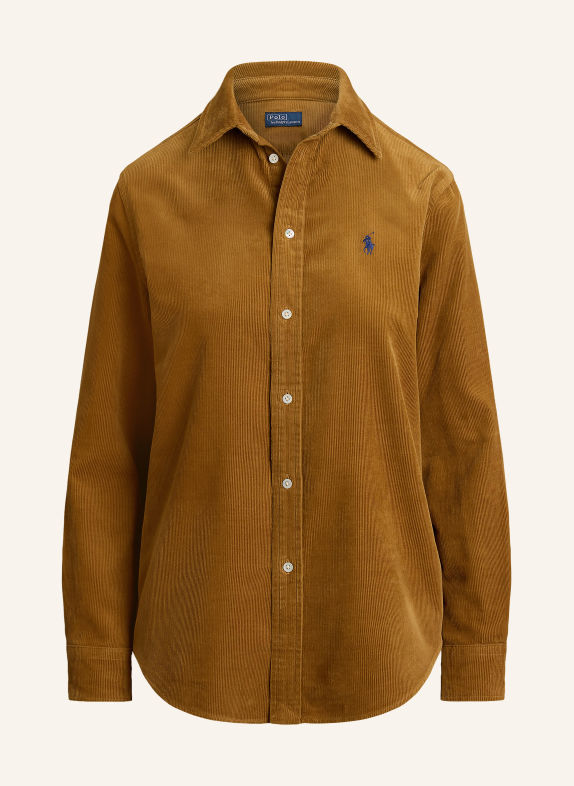 POLO RALPH LAUREN Hemdbluse aus Cord COGNAC