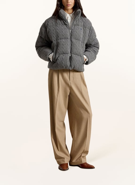 POLO RALPH LAUREN Steppjacke GRAU / DUNKELBLAU