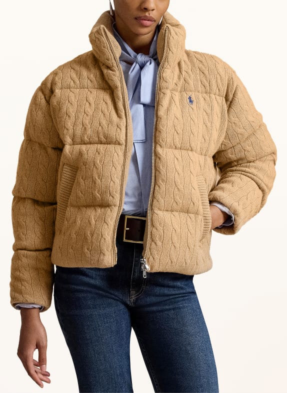 POLO RALPH LAUREN Steppjacke CAMEL / DUNKELBLAU