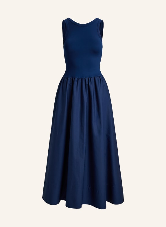 POLO RALPH LAUREN Kleid im Materialmix DUNKELBLAU
