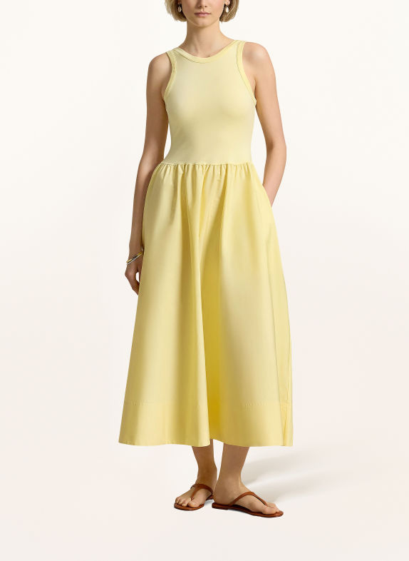 POLO RALPH LAUREN Kleid im Materialmix GELB