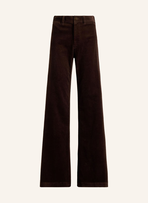 POLO RALPH LAUREN Cordhose DUNKELBRAUN / ROT / DUNKELGRÜN
