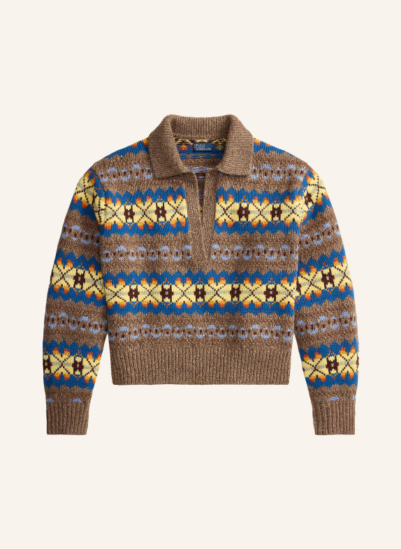 POLO RALPH LAUREN Pullover BEIGE / HELLGELB / BLAU
