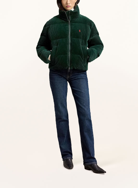 POLO RALPH LAUREN Corduroy down jacket DARK GREEN