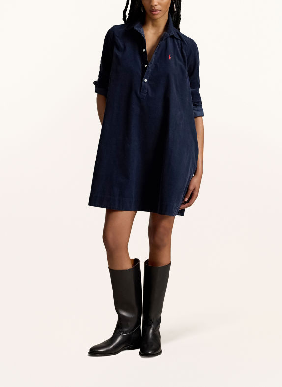 POLO RALPH LAUREN Corduroy shirt dress DARK BLUE