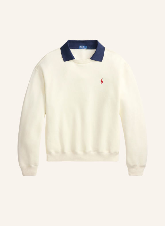 POLO RALPH LAUREN Sweatshirt CRÈME / BLEU FONCÉ
