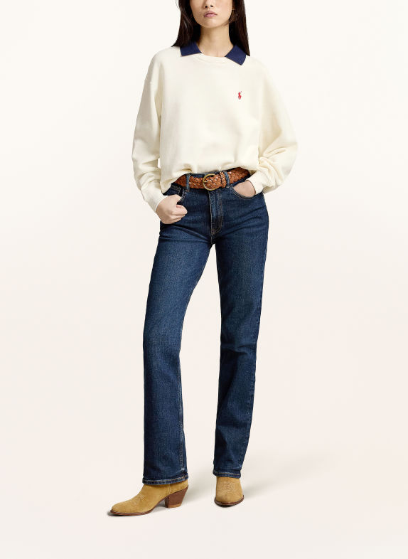 POLO RALPH LAUREN Sweatshirt CREAM / DARK BLUE