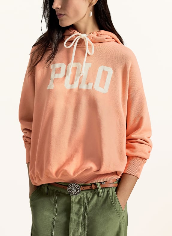POLO RALPH LAUREN Hoodie SALMON / WHITE