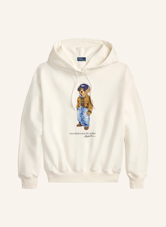 POLO RALPH LAUREN Mikina s kapucí KRÉMOVÁ / BÉŽOVÁ / MODRÁ