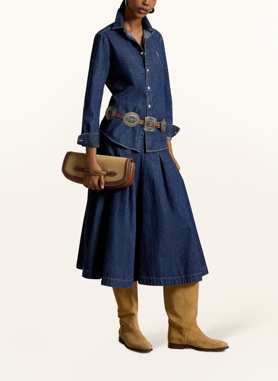 POLO RALPH LAUREN Jeanskjol MÖRKBLÅ