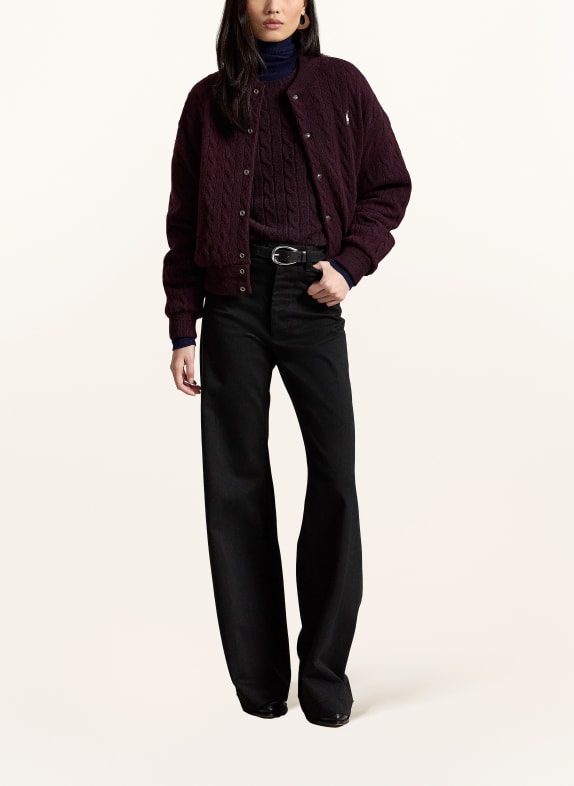 POLO RALPH LAUREN College-Jacke DUNKELROT / ECRU