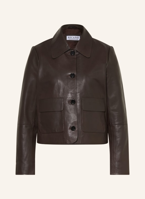 RICANO Lederjacke PALOMA DUNKELBRAUN