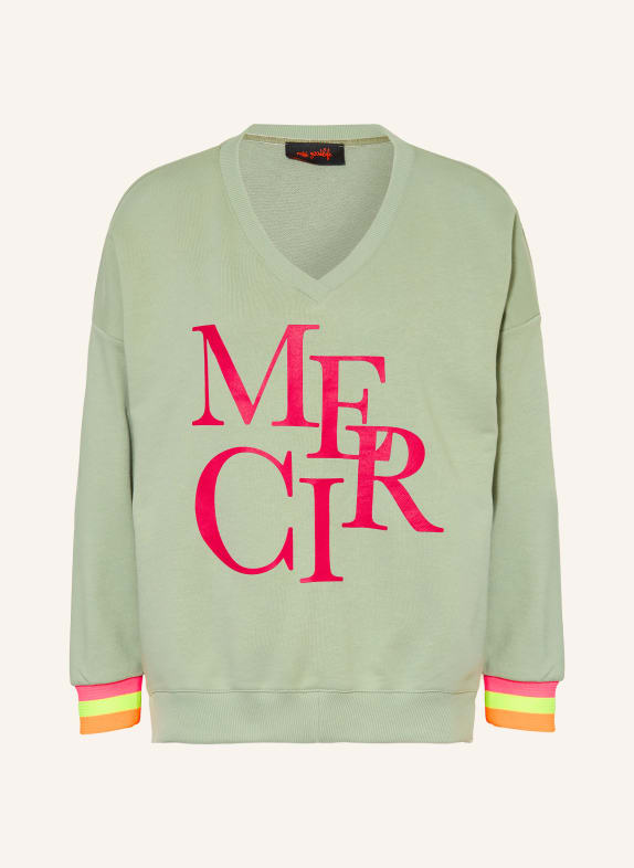 miss goodlife Sweatshirt VERT CLAIR / ROUGE FONCÉ / JAUNE FLUO