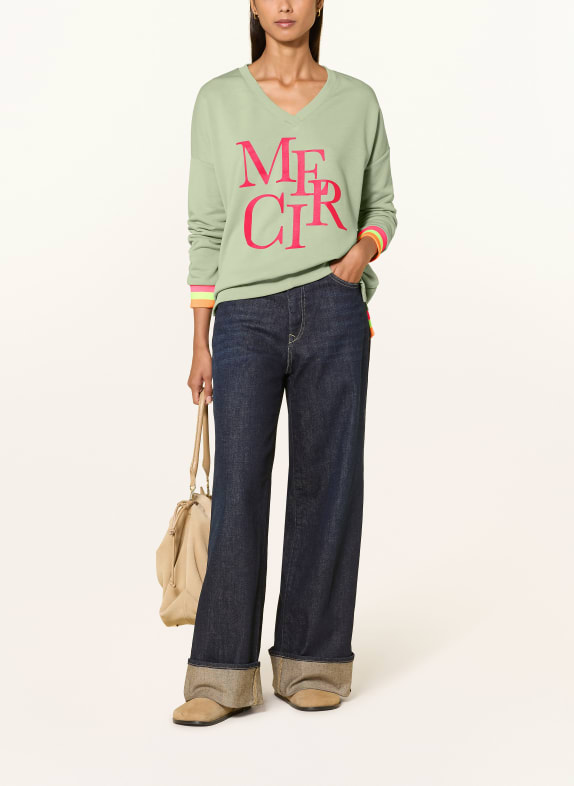 miss goodlife Sweatshirt LICHTGROEN / DONKERROOD / NEONGEEL