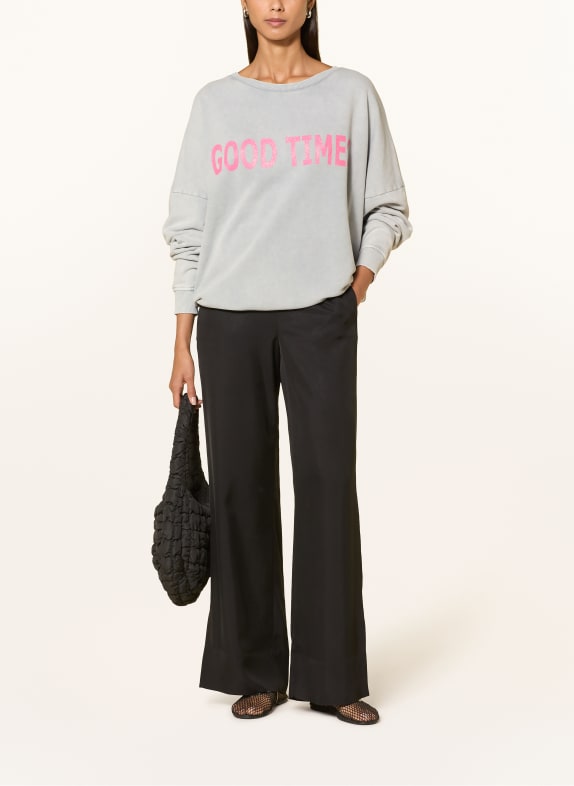 miss goodlife Oversized-Sweatshirt GRIJS / ROZE
