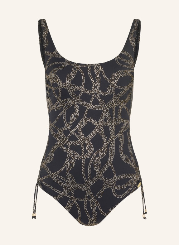 Charmline Shape-Badeanzug INTERLACE CHAINS SCHWARZ / GOLD
