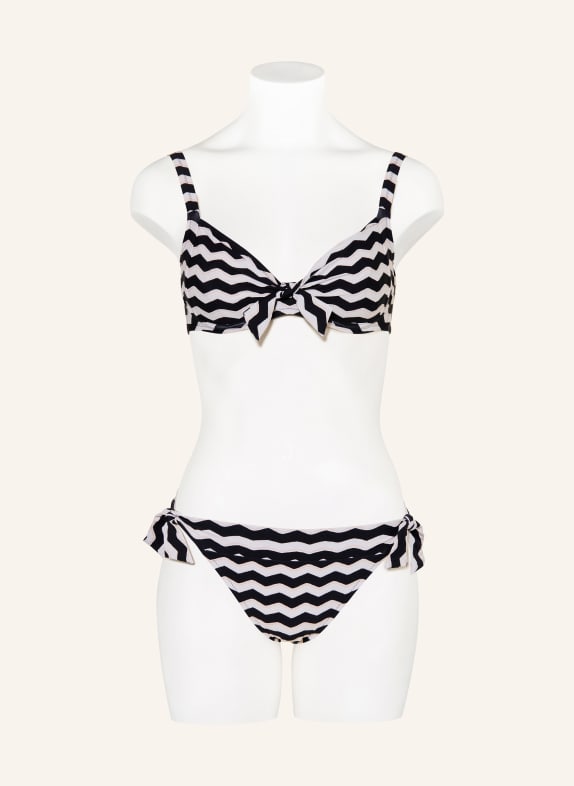Lidea Beugel-bikinitop SANDWAVE ZWART / LICHTBRUIN / WIT