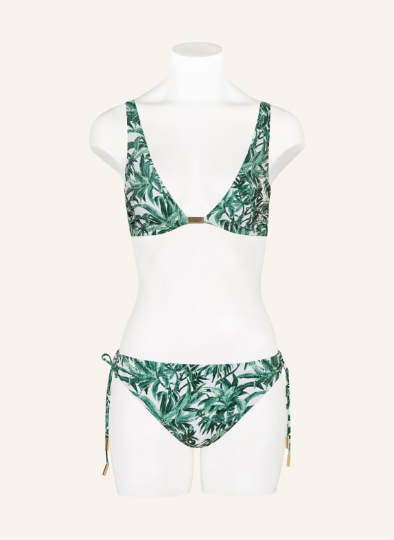 MARYAN MEHLHORN Basic bikinibroekje PALMETTE GROEN / LICHTGROEN / WIT