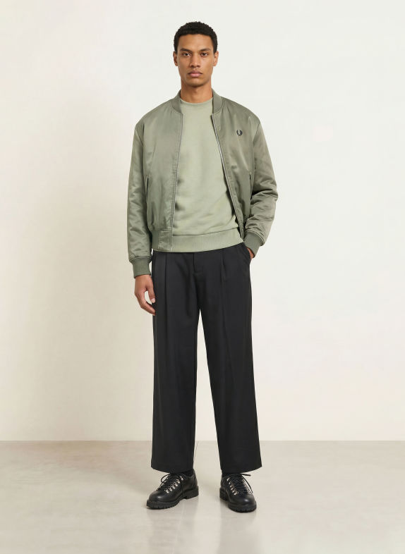FRED PERRY Bukser med almindelig pasform SORT