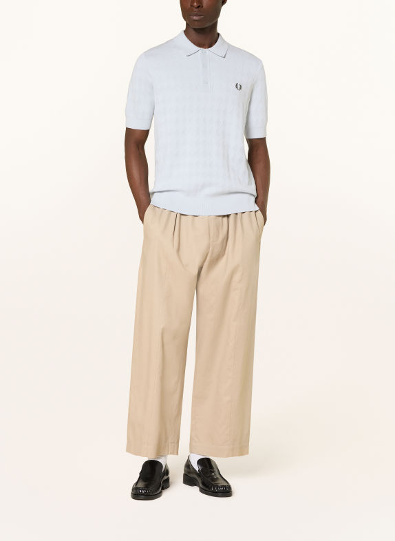 FRED PERRY Koszulka polo z dzianiny JASNONIEBIESKI