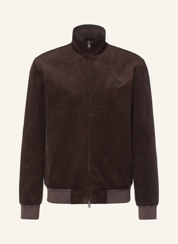 FRED PERRY Cordblouson DUNKELBRAUN