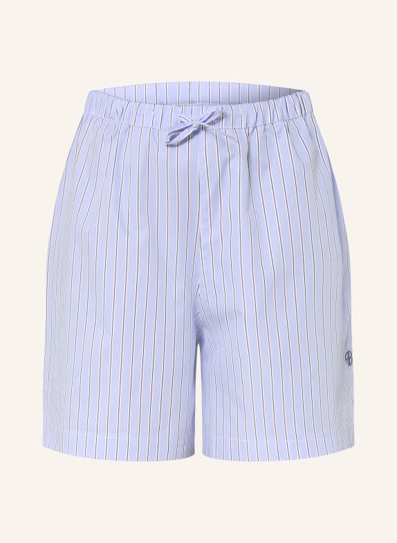ANINE BING RAMY Shorts LIGHT BLUE / DARK BLUE / WHITE