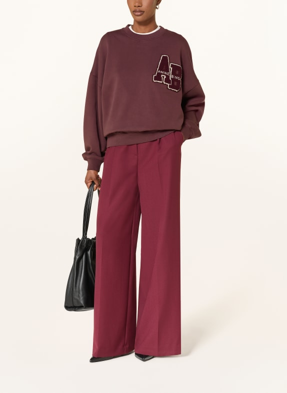 ANINE BING Sweatshirt MILES VIEUX ROSE
