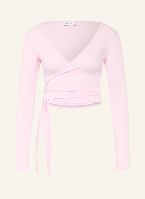 OH APRIL LUCA Wrap Cardigan LIGHT PINK