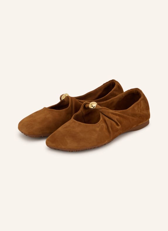 LOEWE Mary-Jane ballerina's PEBBLE BRUIN