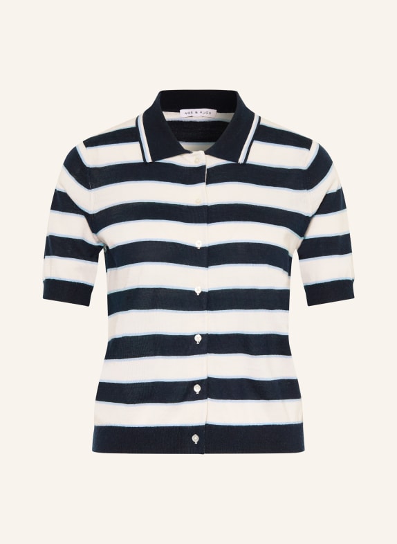 MRS & HUGS Cardigan BLEU FONCÉ / BLEU CLAIR / BLANC
