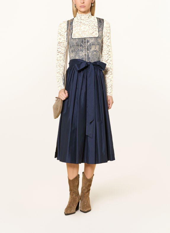 wallmann Dirndlblouse van kant CRÈME