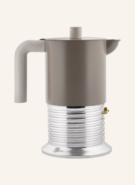 ALESSI VITE Espresso Maker TAUPE / SILVER