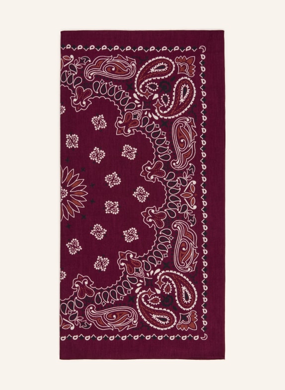 darling harbour Scarf with silk BORDEAUX