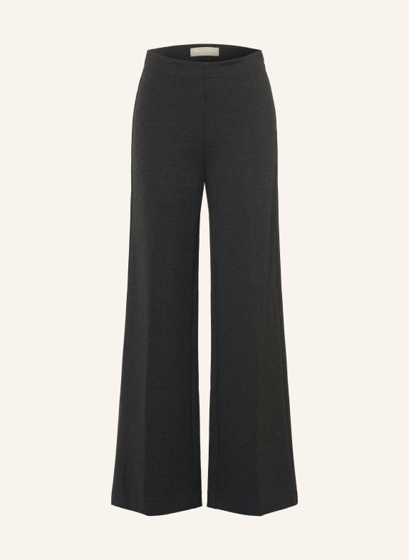 Marc O'Polo Pantalon palazzo MARGO en jersey GRIS FONCÉ
