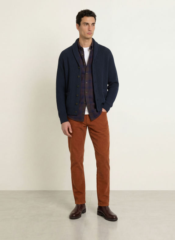STROKESMAN'S Cardigan ALBASTRU ÎNCHIS