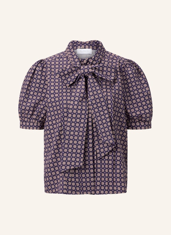 Rich & Royal Blouse with detachable bow DARK PURPLE / LIGHT PURPLE / ORANGE