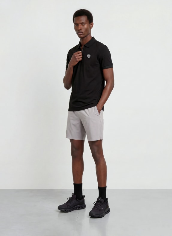 EA7 EMPORIO ARMANI Jersey-poloshirt TRAIN ZWART
