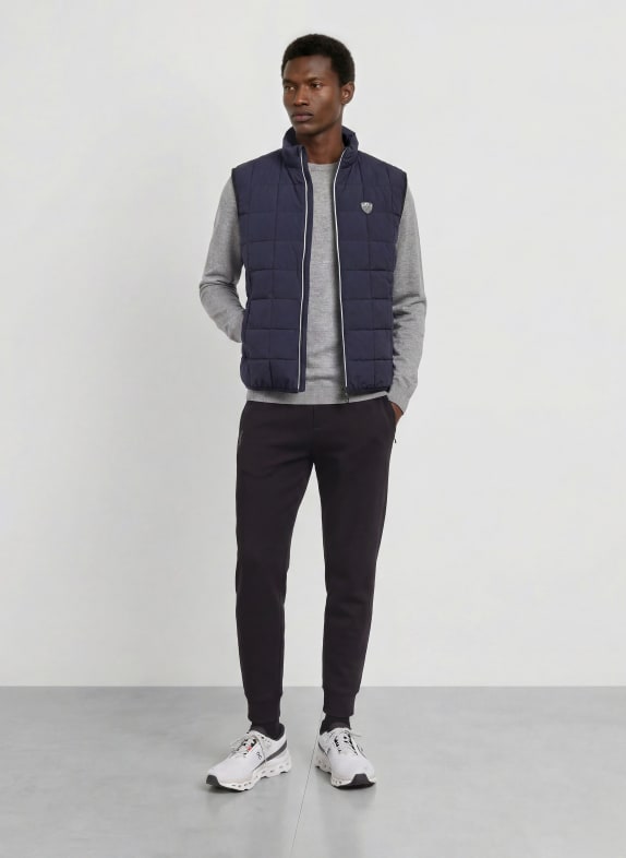 EA7 EMPORIO ARMANI Gewatteerd vest DONKERBLAUW