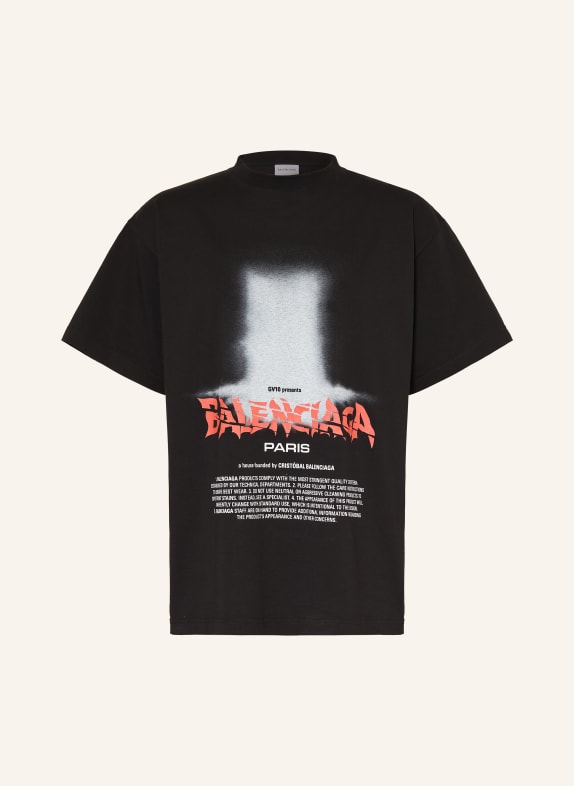 BALENCIAGA Koszulka oversize THE DOOR CZARNY