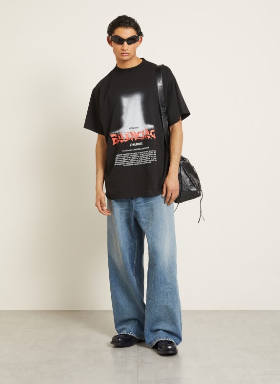 BALENCIAGA T-shirt oversize THE DOOR NOIR
